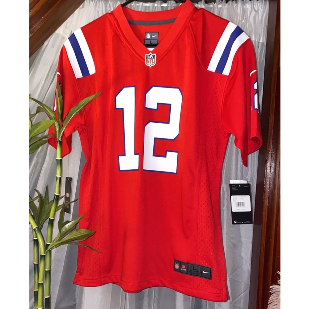Red Nike Patriots Jersey